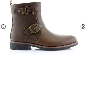 Men's Classic Brown Buckle Boots Wyatt
